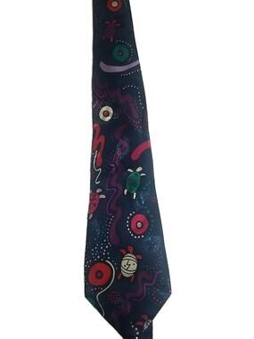 Vintage Enigma Neckwear Turtles Swimming Neck Tie